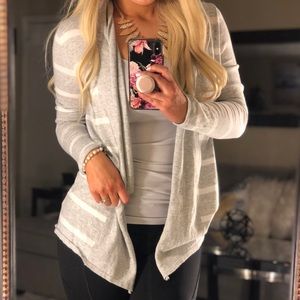 Express 🌟 Cardigan! Gray & White. Like New! S
